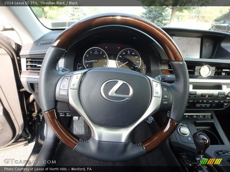 Obsidian Black / Black 2014 Lexus ES 350