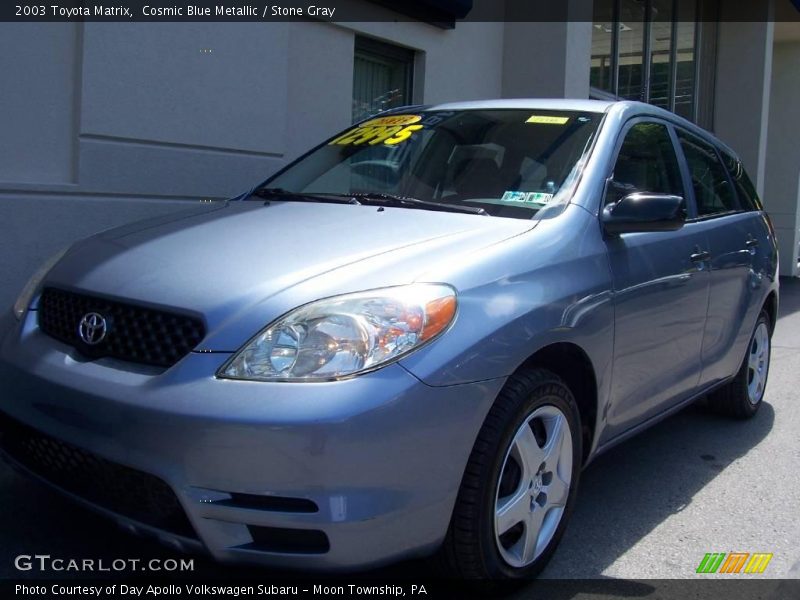 Cosmic Blue Metallic / Stone Gray 2003 Toyota Matrix