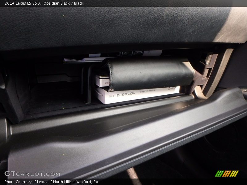 Obsidian Black / Black 2014 Lexus ES 350