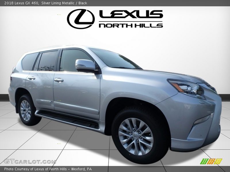 Silver Lining Metallic / Black 2018 Lexus GX 460