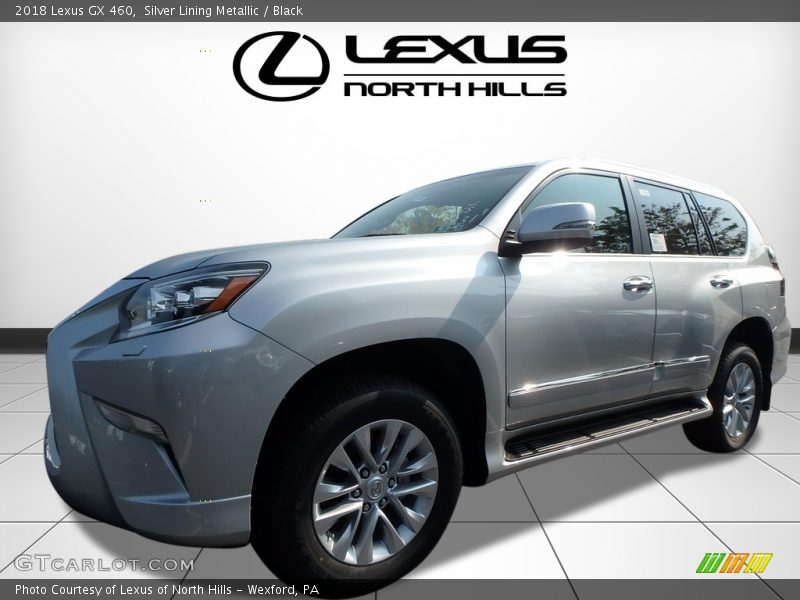 Silver Lining Metallic / Black 2018 Lexus GX 460