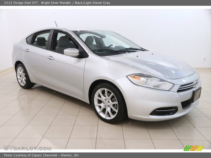 Bright Silver Metallic / Black/Light Diesel Gray 2013 Dodge Dart SXT
