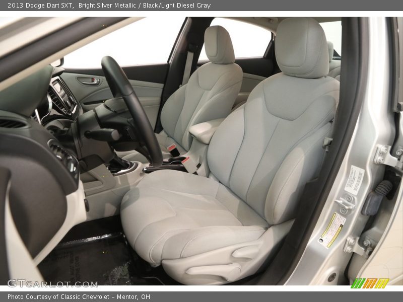Bright Silver Metallic / Black/Light Diesel Gray 2013 Dodge Dart SXT