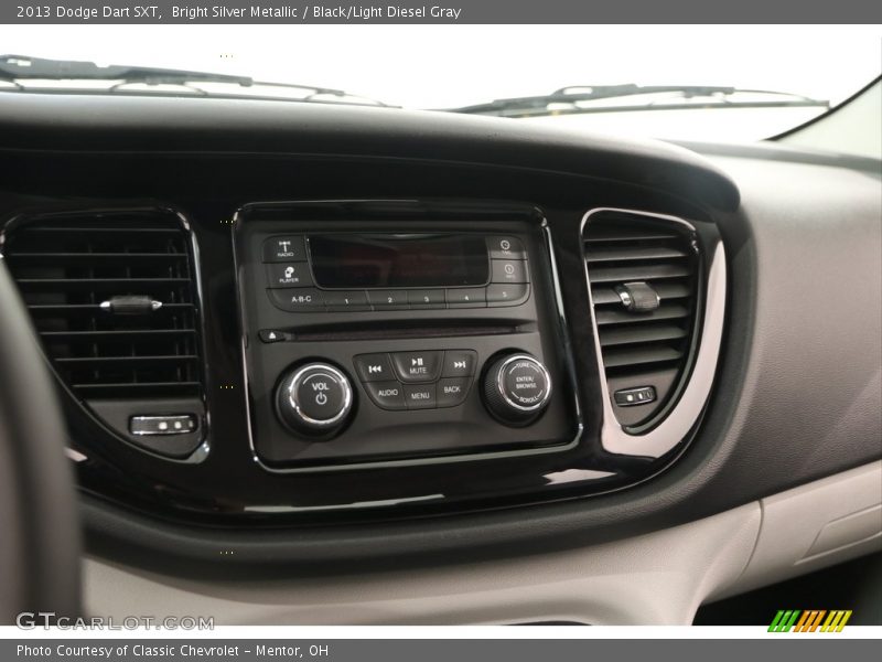 Bright Silver Metallic / Black/Light Diesel Gray 2013 Dodge Dart SXT