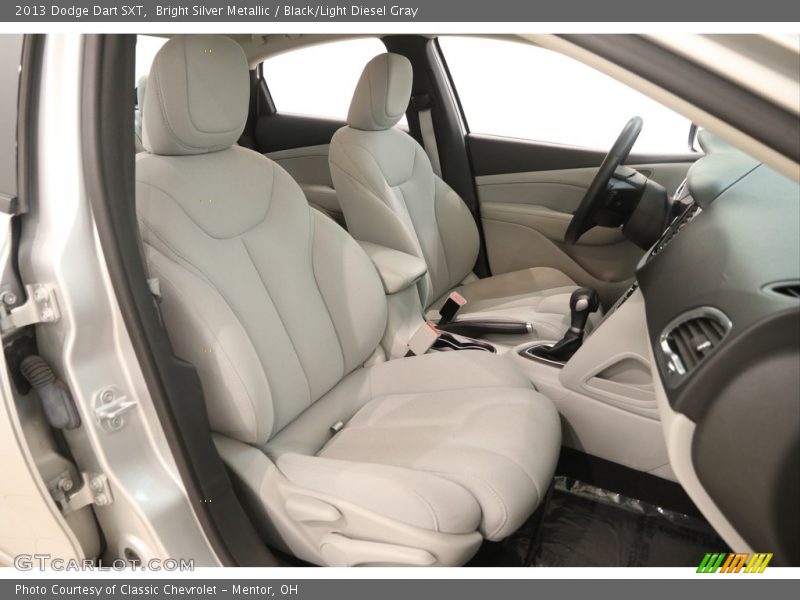 Bright Silver Metallic / Black/Light Diesel Gray 2013 Dodge Dart SXT