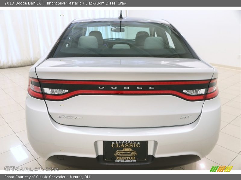 Bright Silver Metallic / Black/Light Diesel Gray 2013 Dodge Dart SXT
