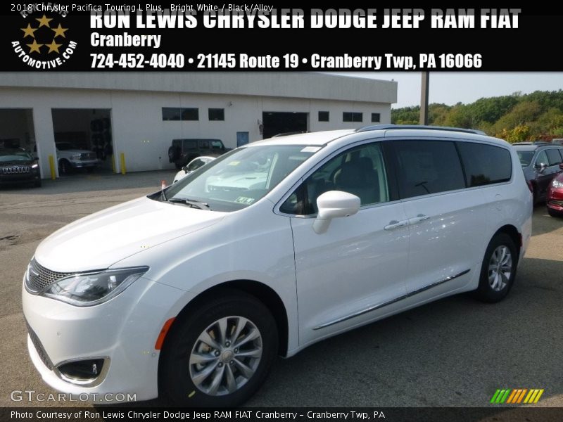Bright White / Black/Alloy 2018 Chrysler Pacifica Touring L Plus