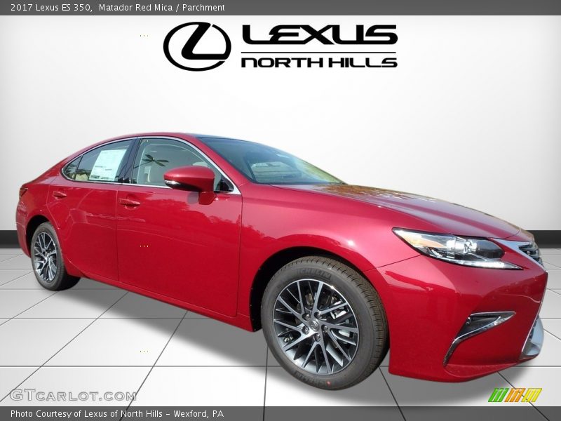 Matador Red Mica / Parchment 2017 Lexus ES 350