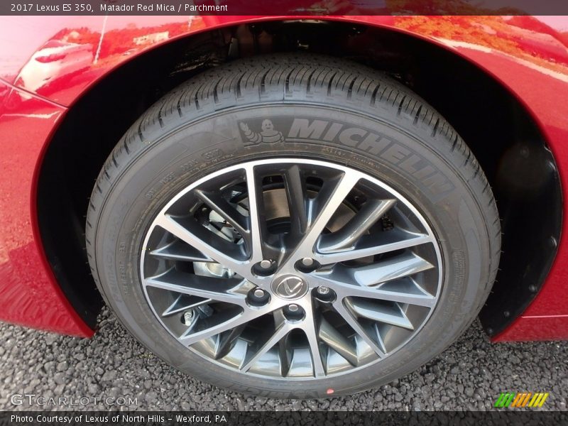Matador Red Mica / Parchment 2017 Lexus ES 350