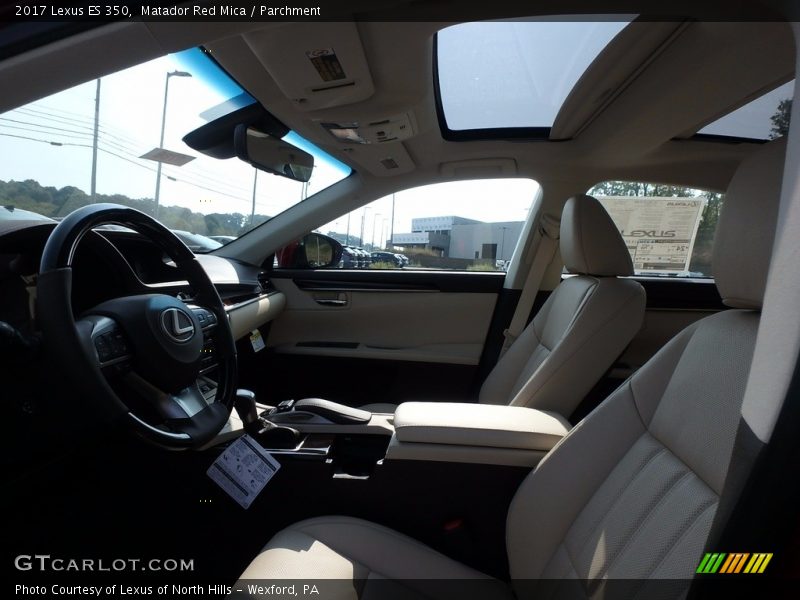 Matador Red Mica / Parchment 2017 Lexus ES 350