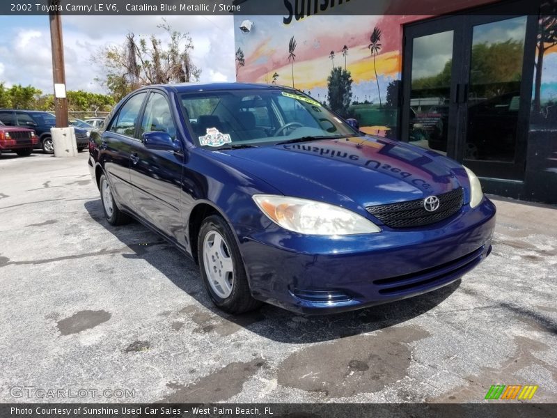 Catalina Blue Metallic / Stone 2002 Toyota Camry LE V6