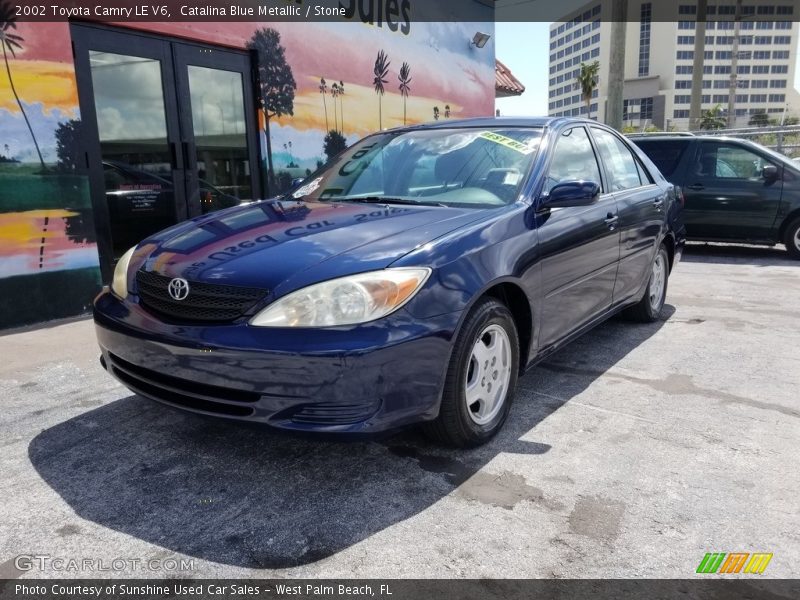 Catalina Blue Metallic / Stone 2002 Toyota Camry LE V6