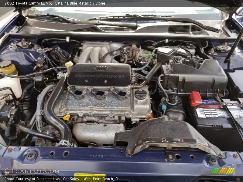 Catalina Blue Metallic / Stone 2002 Toyota Camry LE V6