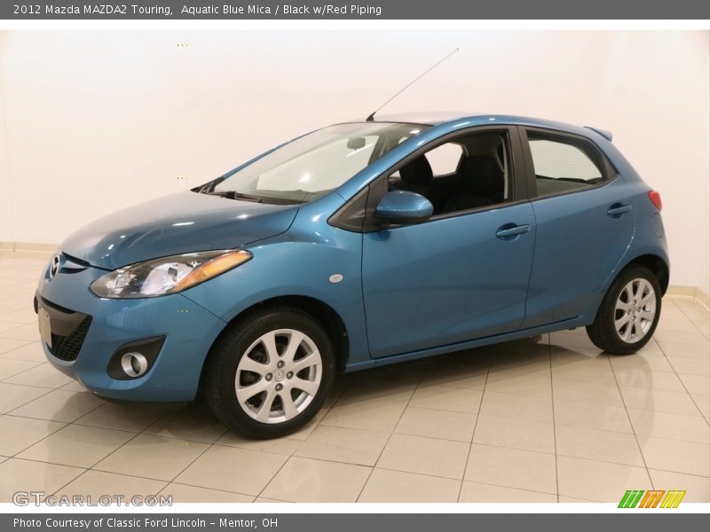 Aquatic Blue Mica / Black w/Red Piping 2012 Mazda MAZDA2 Touring