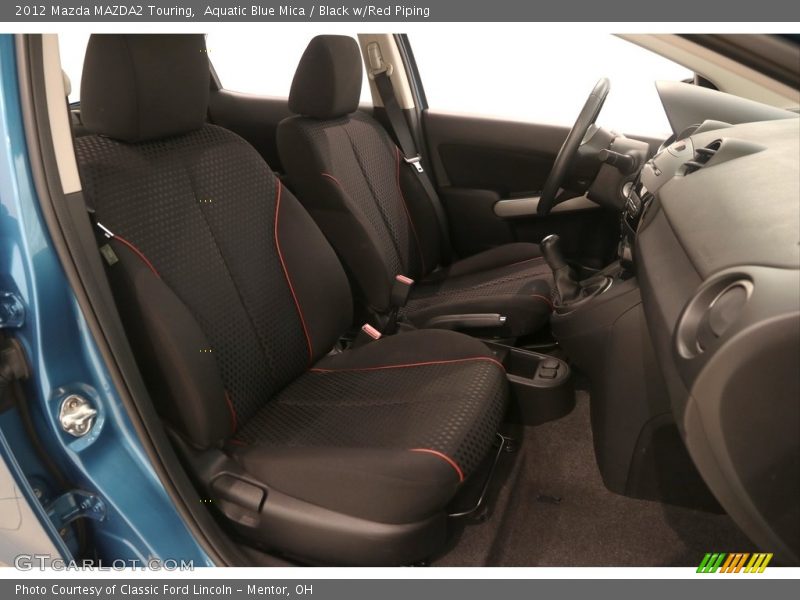 Aquatic Blue Mica / Black w/Red Piping 2012 Mazda MAZDA2 Touring