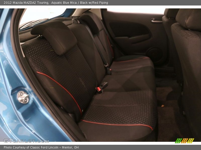 Aquatic Blue Mica / Black w/Red Piping 2012 Mazda MAZDA2 Touring