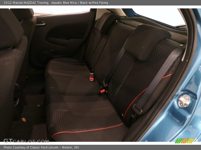 Aquatic Blue Mica / Black w/Red Piping 2012 Mazda MAZDA2 Touring