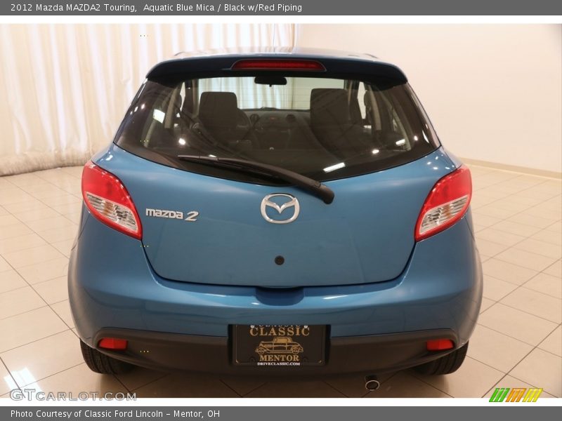 Aquatic Blue Mica / Black w/Red Piping 2012 Mazda MAZDA2 Touring