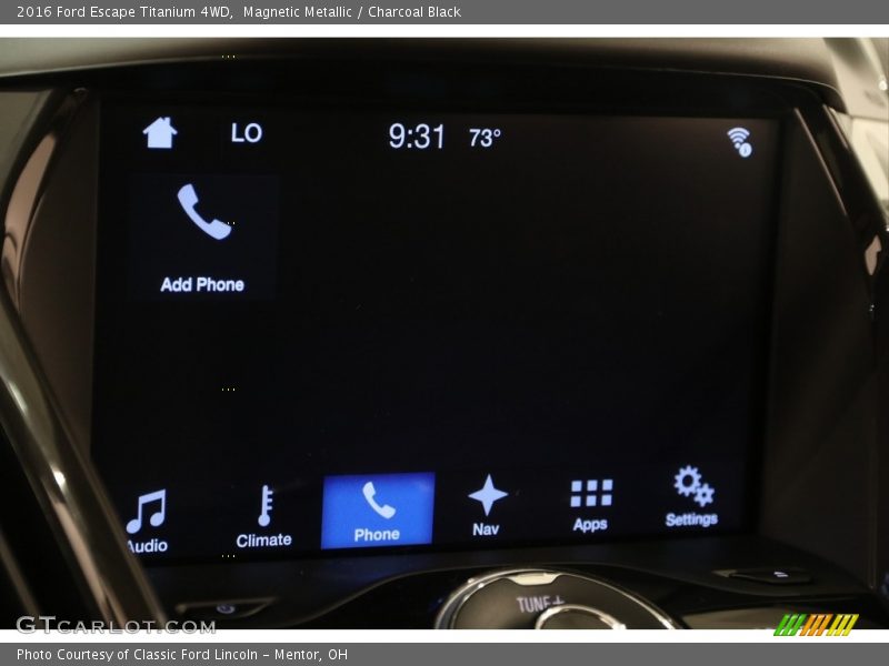 Magnetic Metallic / Charcoal Black 2016 Ford Escape Titanium 4WD