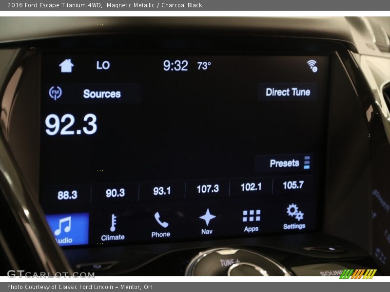 Magnetic Metallic / Charcoal Black 2016 Ford Escape Titanium 4WD