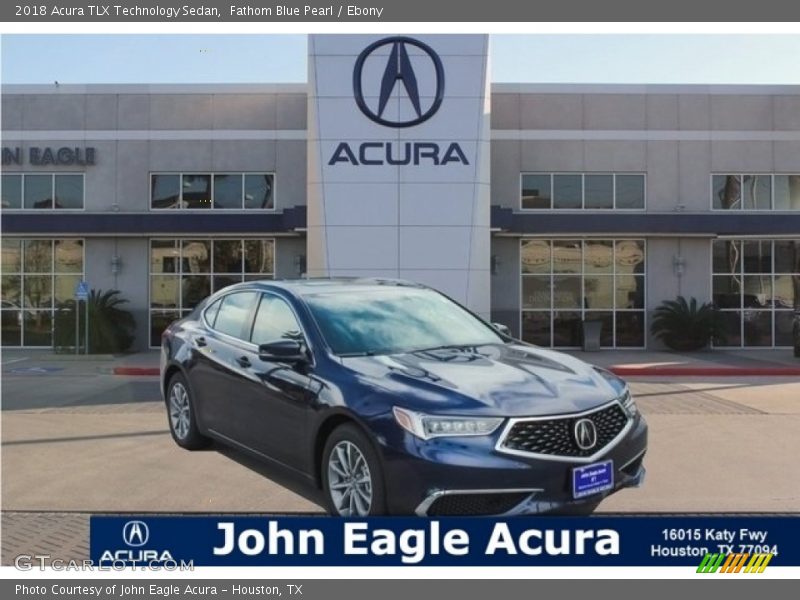 Fathom Blue Pearl / Ebony 2018 Acura TLX Technology Sedan