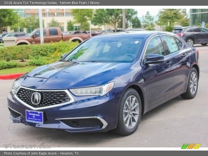 Fathom Blue Pearl / Ebony 2018 Acura TLX Technology Sedan