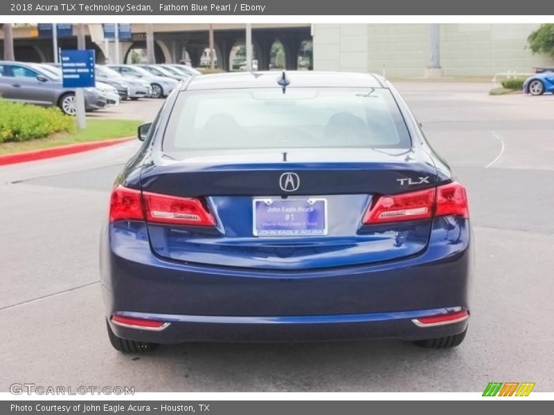 Fathom Blue Pearl / Ebony 2018 Acura TLX Technology Sedan