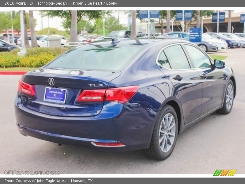 Fathom Blue Pearl / Ebony 2018 Acura TLX Technology Sedan