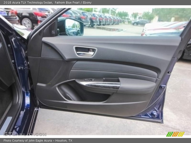 Fathom Blue Pearl / Ebony 2018 Acura TLX Technology Sedan