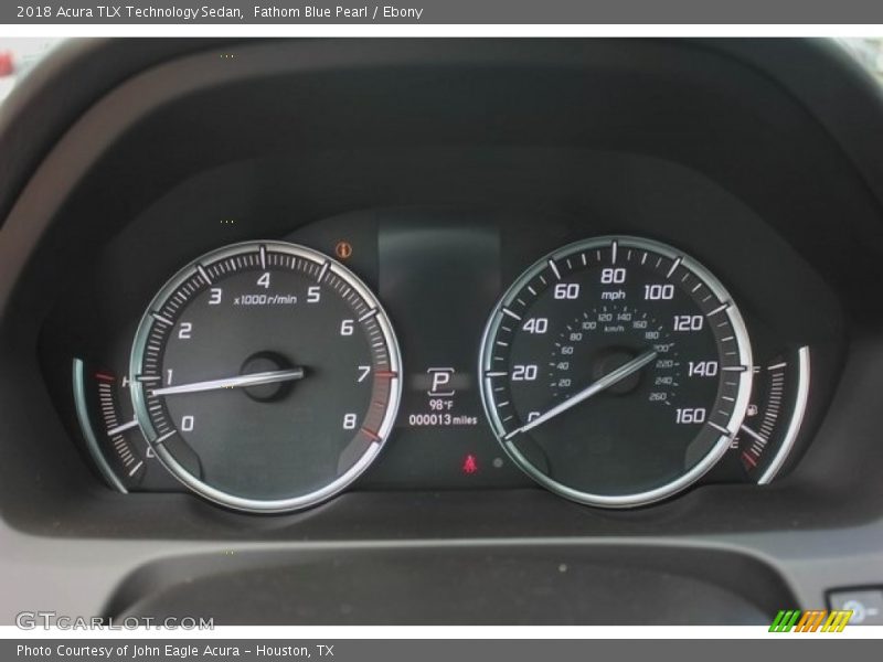 Fathom Blue Pearl / Ebony 2018 Acura TLX Technology Sedan
