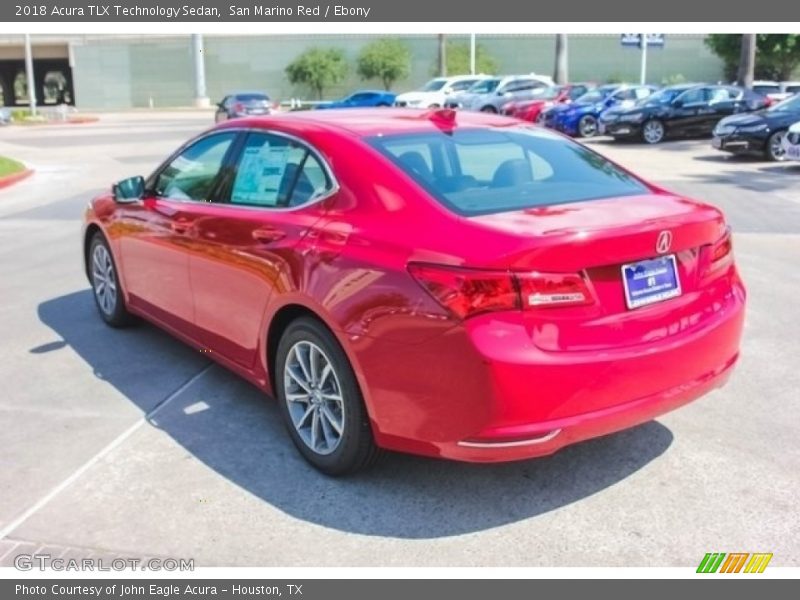 San Marino Red / Ebony 2018 Acura TLX Technology Sedan