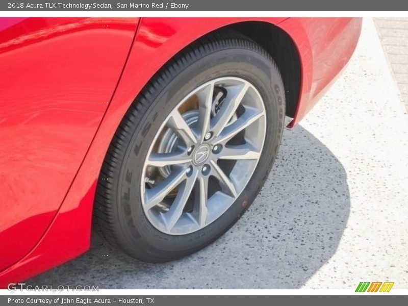 San Marino Red / Ebony 2018 Acura TLX Technology Sedan