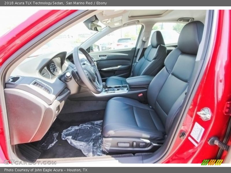 San Marino Red / Ebony 2018 Acura TLX Technology Sedan