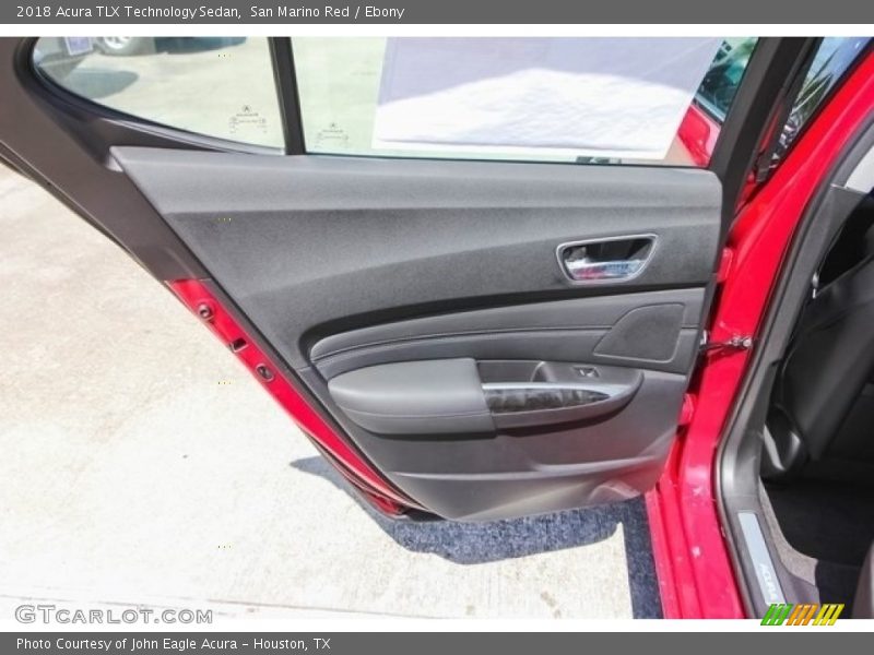 San Marino Red / Ebony 2018 Acura TLX Technology Sedan