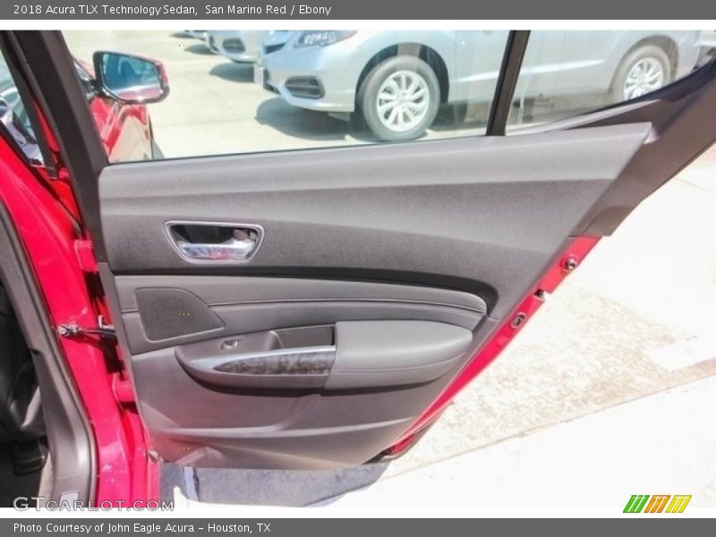 San Marino Red / Ebony 2018 Acura TLX Technology Sedan