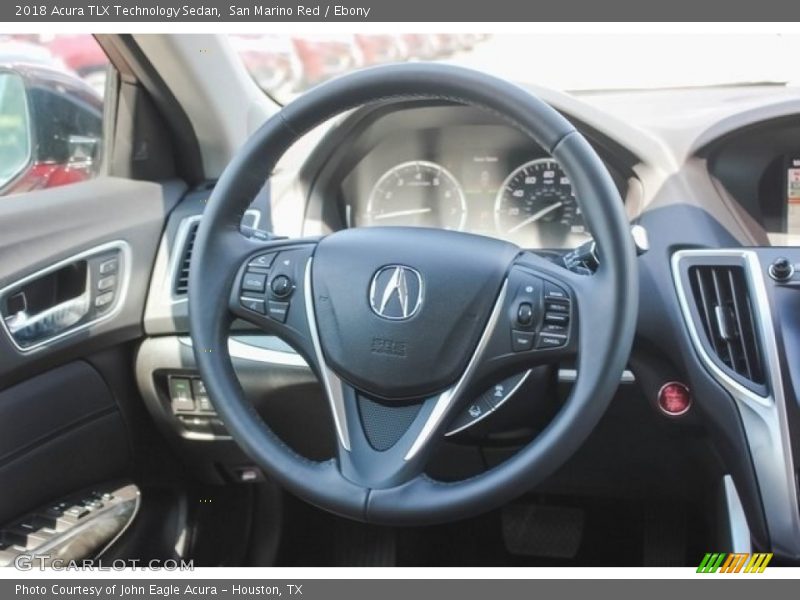 San Marino Red / Ebony 2018 Acura TLX Technology Sedan