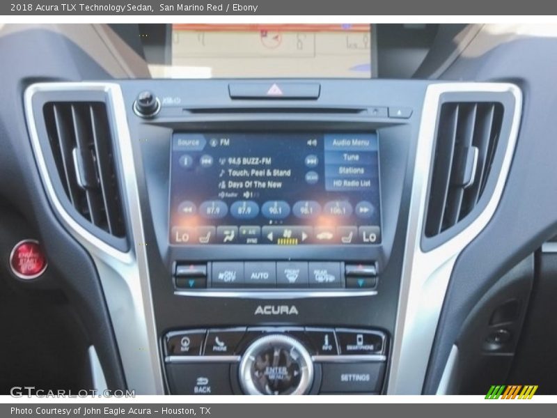 San Marino Red / Ebony 2018 Acura TLX Technology Sedan