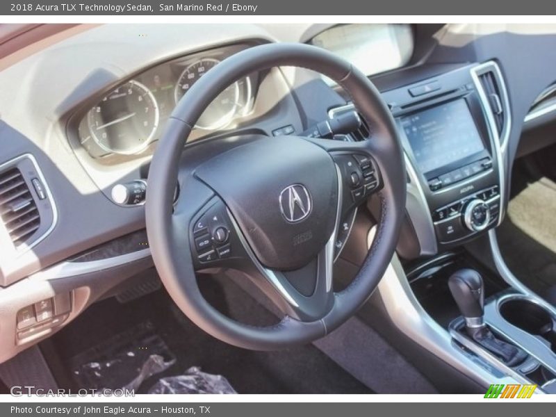 San Marino Red / Ebony 2018 Acura TLX Technology Sedan