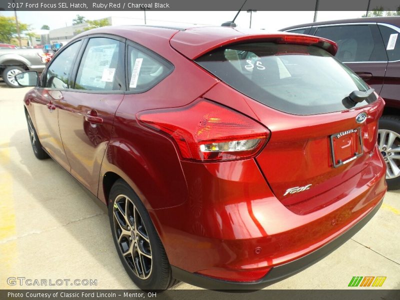 Ruby Red / Charcoal Black 2017 Ford Focus SEL Hatch