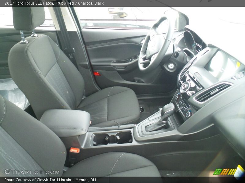 Ruby Red / Charcoal Black 2017 Ford Focus SEL Hatch
