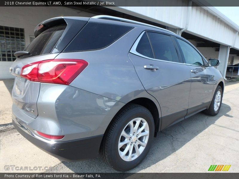 Satin Steel Metallic / Jet Black 2018 Chevrolet Equinox LT AWD