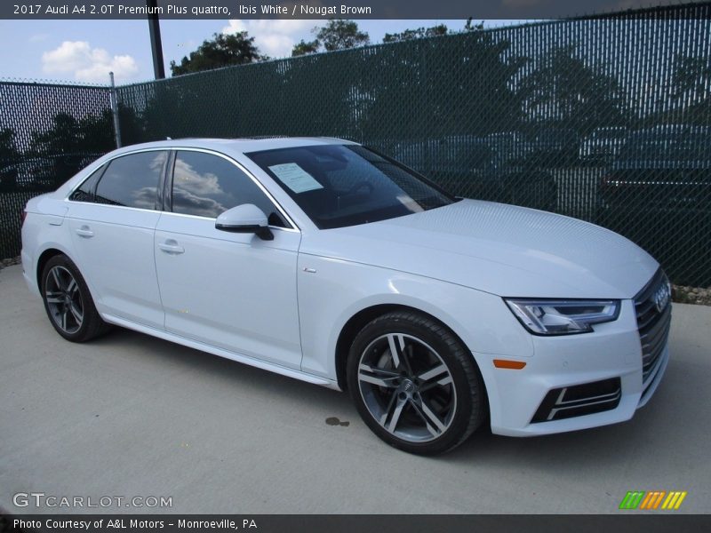 Ibis White / Nougat Brown 2017 Audi A4 2.0T Premium Plus quattro