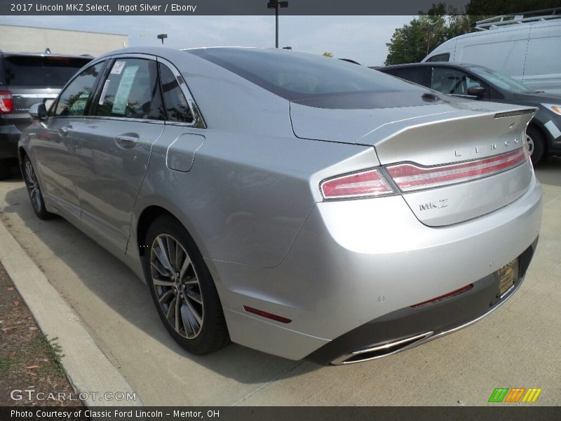 Ingot Silver / Ebony 2017 Lincoln MKZ Select