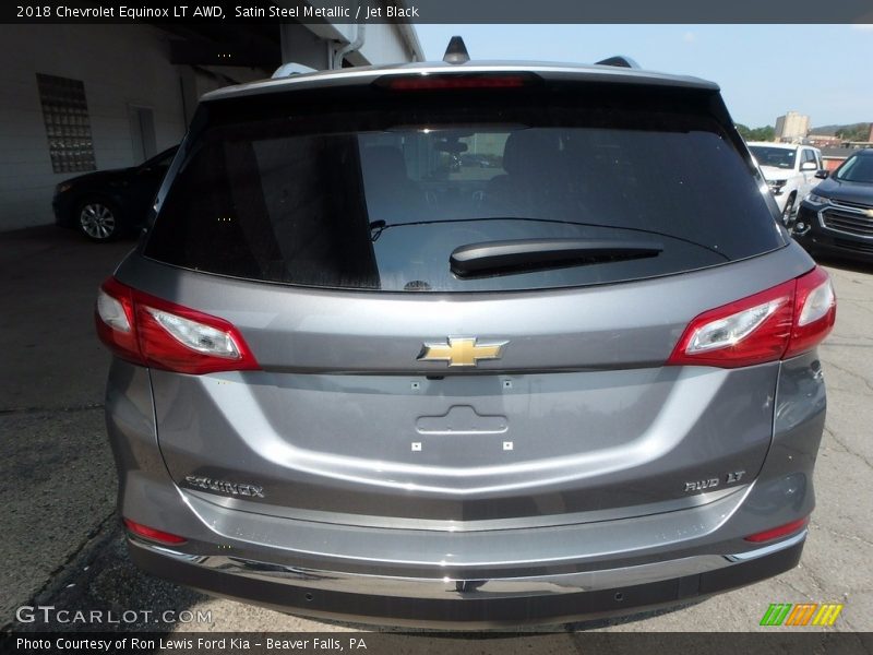 Satin Steel Metallic / Jet Black 2018 Chevrolet Equinox LT AWD