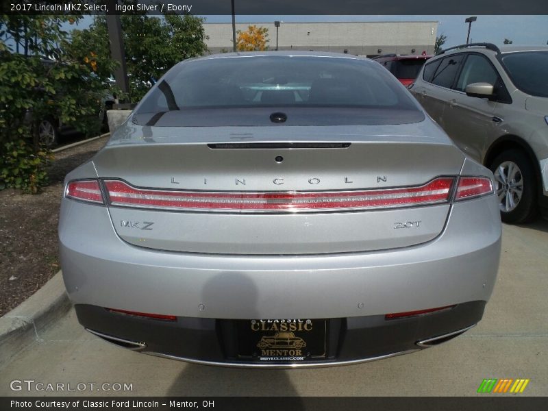 Ingot Silver / Ebony 2017 Lincoln MKZ Select