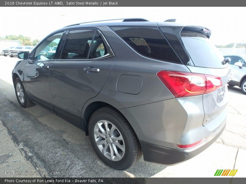 Satin Steel Metallic / Jet Black 2018 Chevrolet Equinox LT AWD