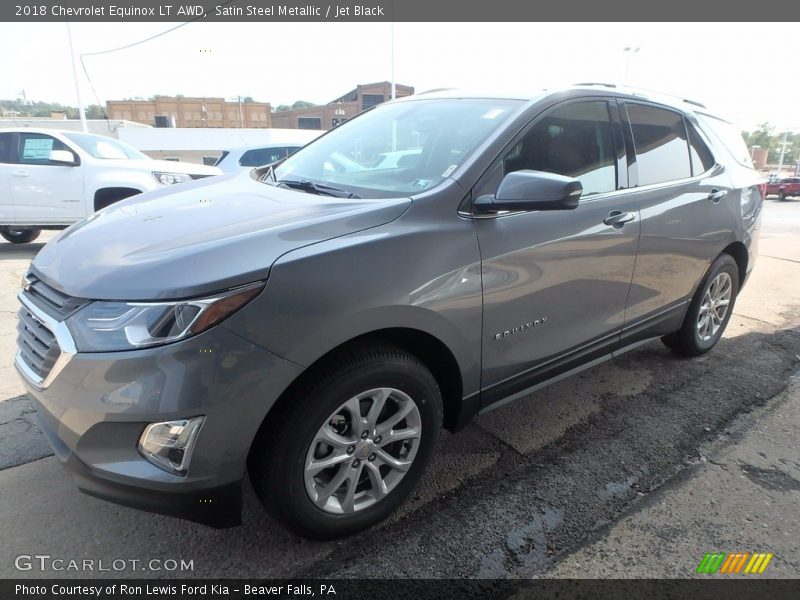 Satin Steel Metallic / Jet Black 2018 Chevrolet Equinox LT AWD