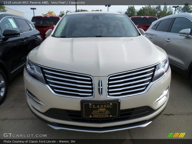 Ivory Pearl / Cappuccino 2018 Lincoln MKC Reserve AWD