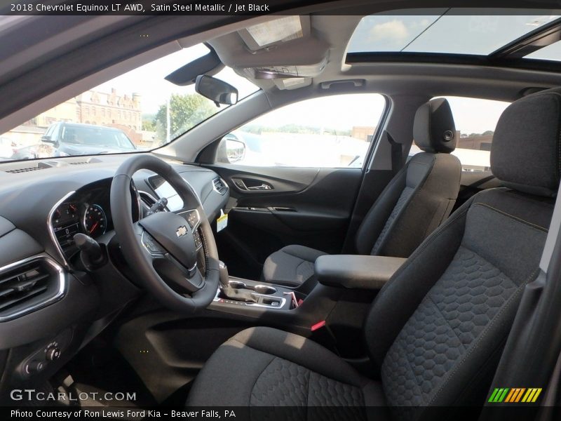 Satin Steel Metallic / Jet Black 2018 Chevrolet Equinox LT AWD