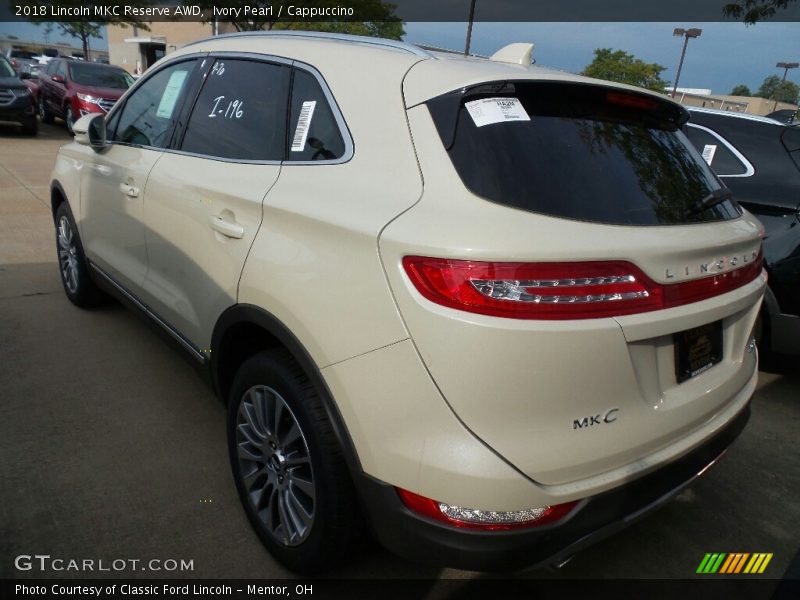 Ivory Pearl / Cappuccino 2018 Lincoln MKC Reserve AWD